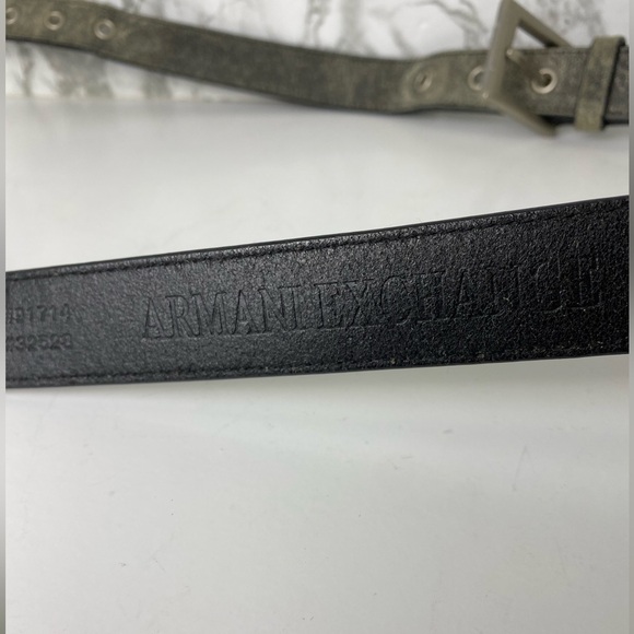 Vintage Armani Exchange Double Buckle Belt Medium - Picture 2 of 4